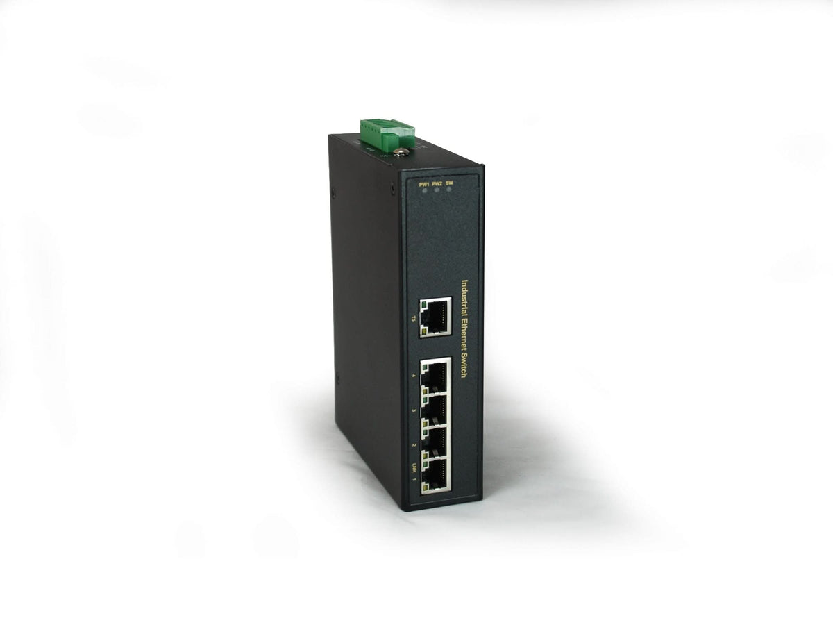 LevelOne 5Port Fast Industrial Switch, 40Â°C to 75Â°C