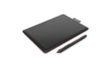 Wacom, One CTL-472-N Small Creative, Pen Tablet, Black/Red