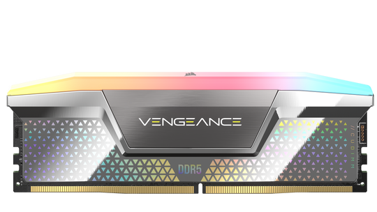 Corsair Vengeance RGB DDR5 CUDIMM 48GB (2 x 24GB) DDR5 8200MHz C40 Dual Channel Kit - Silver