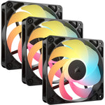 Corsair RS120-R ARGB 120mm Reverse Flow PWM Black Triple Fan Pack