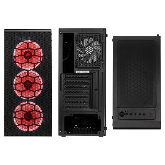 Kolink Observatory Lite Mesh ARGB Midi Tower Gaming Case - Black