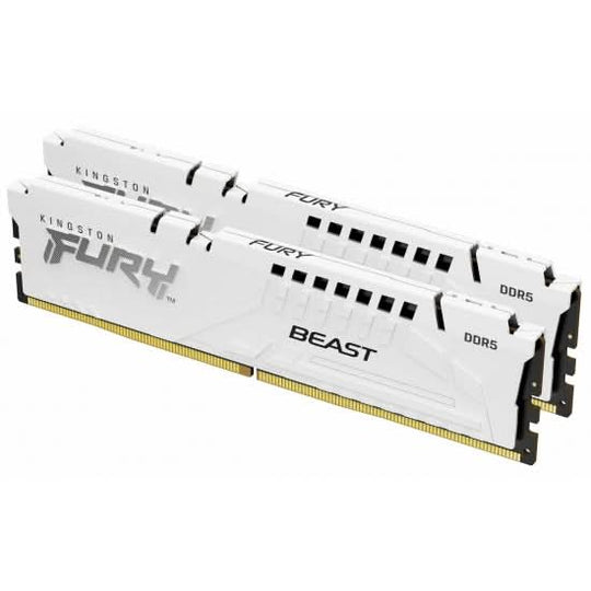 Kingston FURY Beast XMP 32GB (2x16GB) DDR5 C40 5600MHz Dual Channel Kit - White