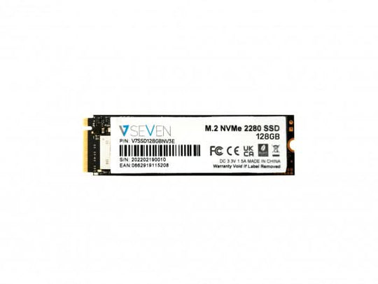 V7 V7SSD128GBNV3E internal solid state drive 128 GB M.2 Serial ATA III NVMe 3D TLC