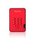 iStorage diskAshur2 256-bit 500GB USB 3.1 secure encrypted hard drive - Red IS-DA2-256-500-R