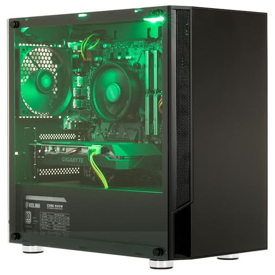 GIGATE, Gaming Desktop with 40 Series GPU, Intel Core i7 14700K, Nvidia RTX 4070 Ti ELITE 12G, 32GB 2x8GB DDR5 RAM, 2TB SSD, Mini Tower PC
