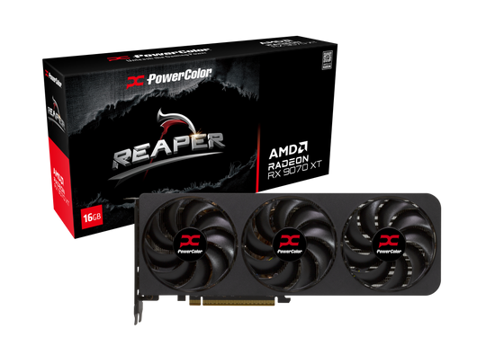 PowerColor Radeon RX 9070 XT Reaper 16GB GDDR6 2970 MHz Graphics Card