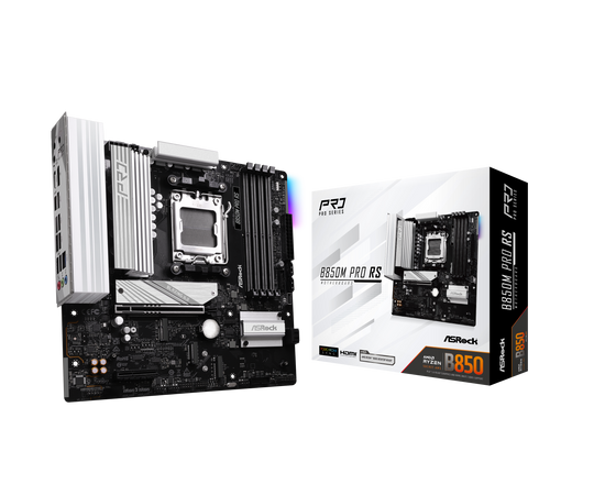 ASRock B850M Pro RS Socket AM5 DDR5 mATX Motherboard