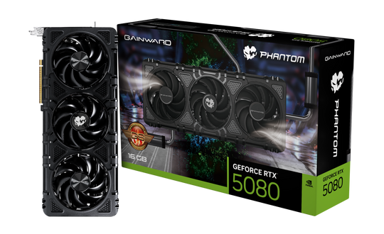 Gainward Phantom GS GeForce RTX 5080 16GB GDDR7 2730 MHz Graphics Card