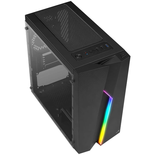 Aerocool Bolt Mini TG Micro-ATX case - black