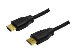 كابل HDMI إلى HDMI بطول 1 متر من لوجيلينك - كابل HDMI M/M من النوع A (قياسي) باللون الأسود