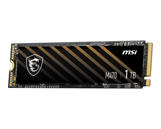 MSI SPATIUM M470 PRO 2TB SSD PCIe 4.0 NVMe M.2 Solid State Drive - 6000MBs Read / 5000MBs Write - S78-440L0J0-P83