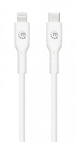Manhattan, USB-C,  Lightning Cable, Charge,  Sync, 2m, White