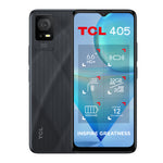 TCL 40 405, 6.6", Dual SIM, 4G, 2GB RAM, 32GB ROM, 5000 mAh, Dark Grey