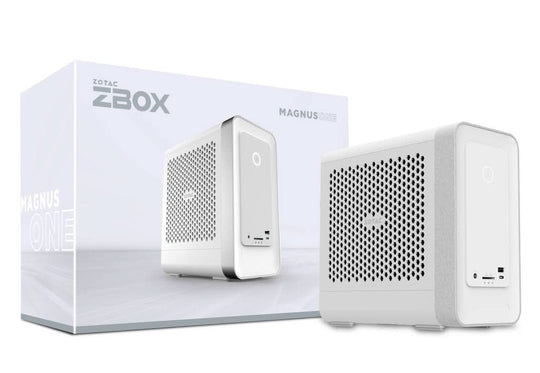 Zotac MAGNUS ONE Mini Tower, Intel Core i7 13700, NVIDIA GeForce RTX 4070, 16 GB DDR5-SDRAM, 1 TB SSD, White