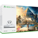 Xbox One S Refurbished, 500GB, White + Assassin's Creed Origins