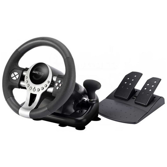 Maxx Tech Pro Racing Wheel Kit For PC, Xbox, PS4 & Switch