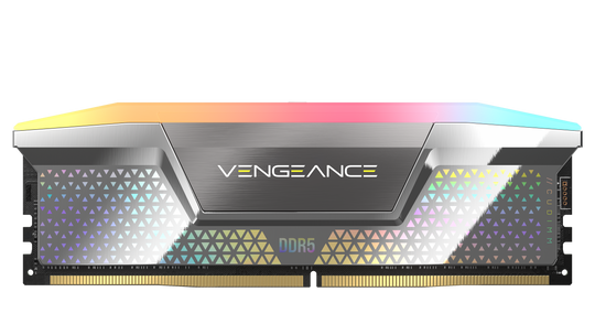 Corsair Vengeance RGB DDR5 CUDIMM 48GB (2 x 24GB) DDR5 8400MHz C40 Dual Channel Kit - Silver