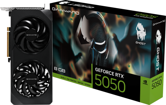 جيفوارد جي فورس RTX 5050 جوست، بطاقة رسوميات 8 جيجابايت GDDR6، سرعة 2572 ميجاهرتز