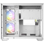 Antec CX600M Trio ARGB Mini Tower Dual Chamber Case Triple Tempered Glass - White