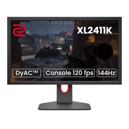 شاشة ألعاب الرياضات الإلكترونية BenQ ZOWIE XL2411K مقاس 24 بوصة 144 هرتز | حامل قابل لتعديل الارتفاع