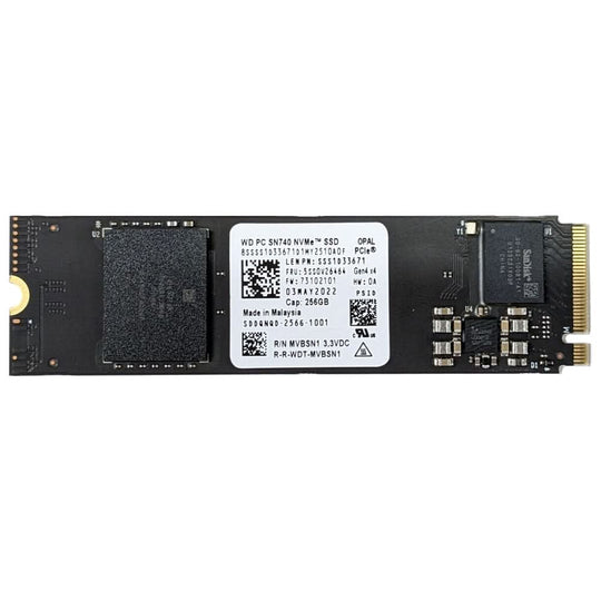 Western Digital SN740 256GB NVMe M.2 PCIe Internal Solid State Drive