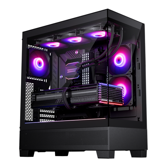 Phanteks XT View ATX Case Tempered Glass Windows, Black