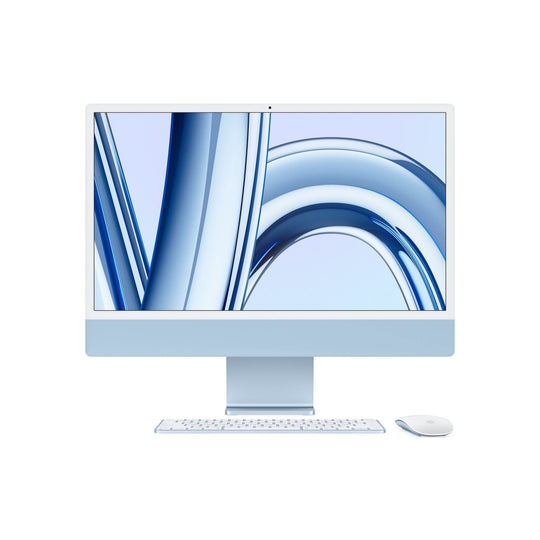 Apple iMac 23.5" M3 All-in-One 8-Core CPU 10-Core GPU 8GB Unified Memory 256GB SSD 4.5K Retina Display macOS Sonoma - Blue