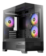 Antec CX500M ARGB Mini Tower Micro-ATX Case 270° Tempered Glass 3x120mm ARGB Fans - Black