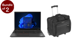 GiGate Bandle,Lenovo ThinkPad T 16" Laptop Intel Core I5+Targus Laptop 16" Trolley Case Black