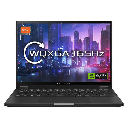 ASUS - ROG Flow X13 + GV302XU-MU010W + Gaming 2-in-1 - AMD Ryzen 9 7940HS - RTX 4050 6GB - 16GB RAM - 1TB SSD - 13.4-inch WQXGA Touch 165Hz - Windows 11 - Off Black