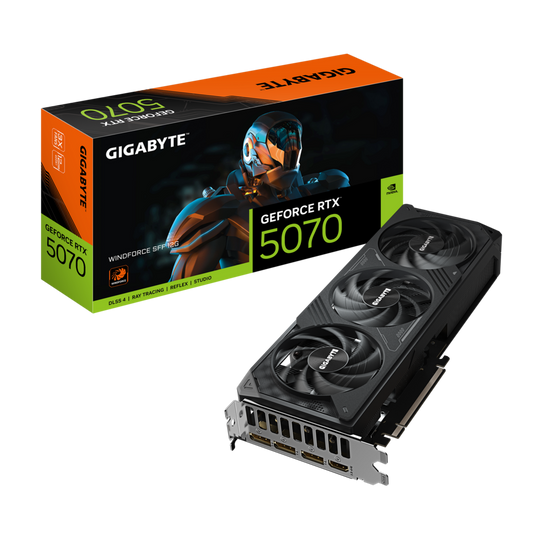 Gigabyte Windforce GeForce RTX 5070 Ti SFF 16GB GDDR7 2497 MHz Graphics Card