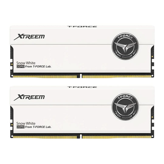 TeamGroup T-Force Xtreem 48GB (2x24GB) DDR5 7600MHz CL36 Memory Kit - White