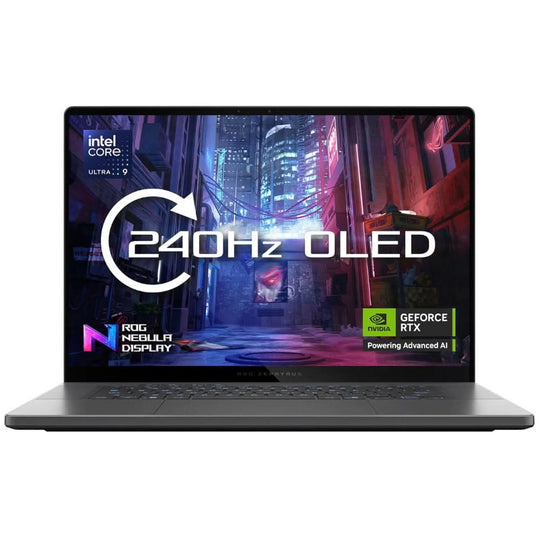 ASUS - ROG Zephyrus G16 + Gaming Laptop - Intel Core Ultra 9 285H - RTX 5070 Ti - 32GB RAM - 2TB SSD - 16" WQXGA OLED 240Hz - Windows 11 Pro