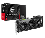 ASRock Radeon RX 9070 XT Steel Legend Dark 16GB GDDR6 2970 MHz Graphics Card