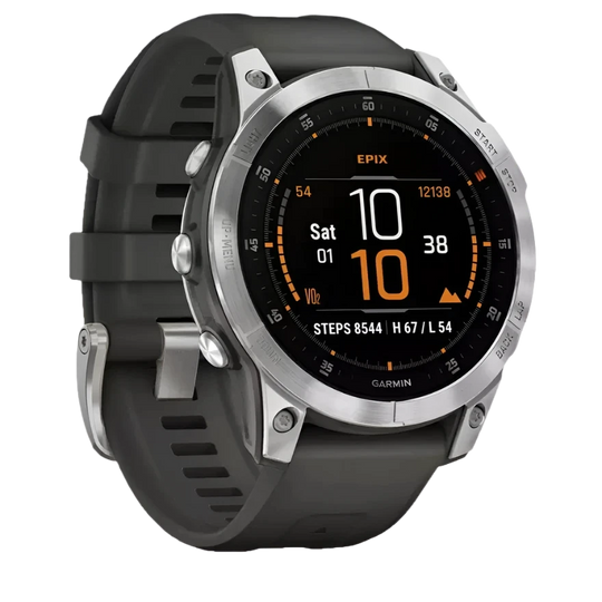 ساعة جارمين ايبيكس 2 الذكية، حزام سيليكون، لون رمادي