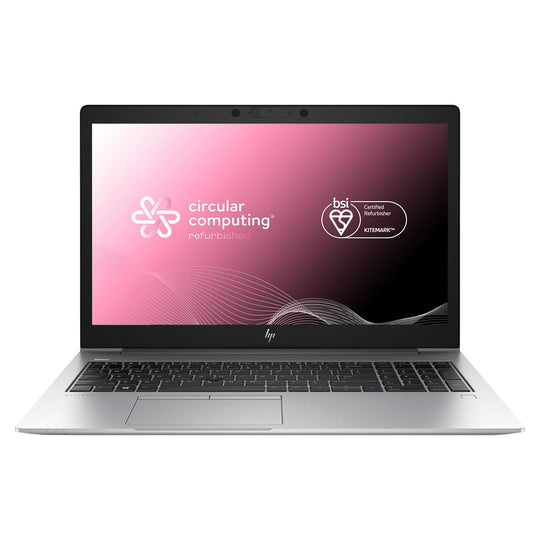 Circular Computing BSI certified HP EliteBook 850 G6 Refurbished Laptop, Intel Core i7 8th Gen, 16GB, 256GB SSD, 15.6" Full HD, Windows 11 Pro. The highest quality refurbished laptops in the world.