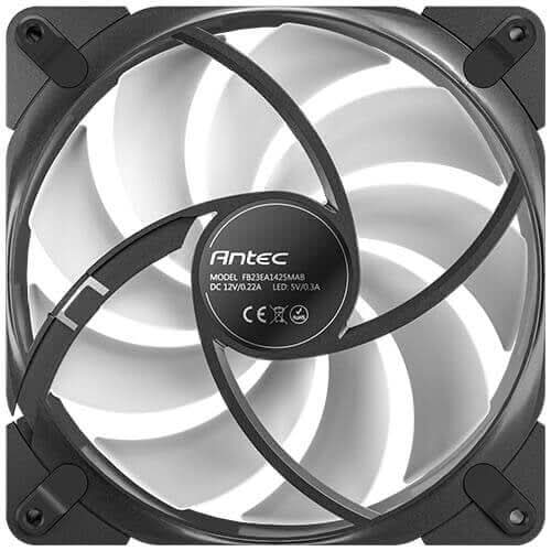 Antec Tranquil 140 ARGB PWM 14cm Case Fan - FDB Bearing - Black/Grey