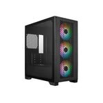Cooler Master Elite 301 Mini Tower ATX Case with ARGB Fans - Black