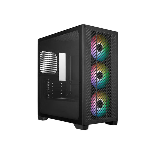 Cooler Master Elite 301 Mini Tower ATX Case with ARGB Fans - Black