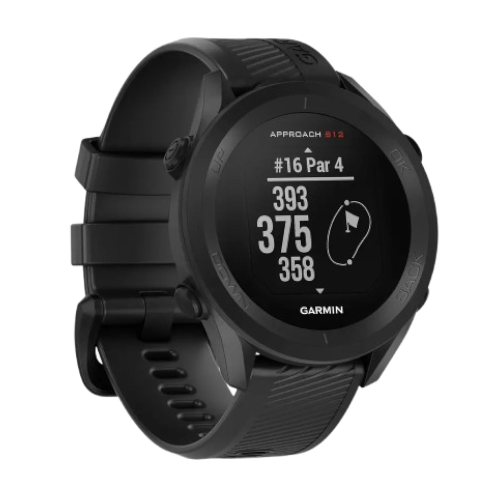 ساعة ذكية جارمين أبروتش S12، بحجم 33 مم، باللون الأسود