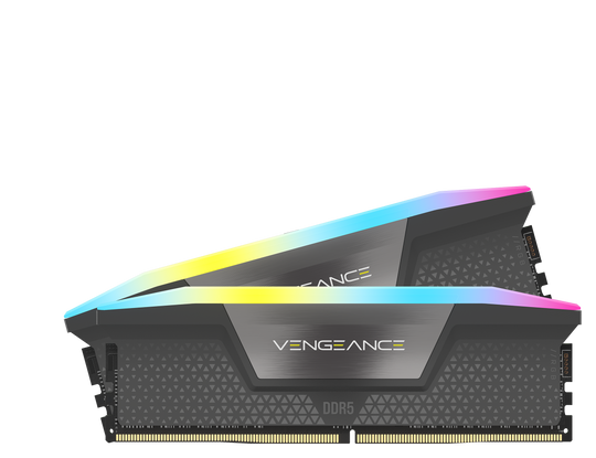 Corsair Vengeance XMP/EXPO RGB 32GB (2X16GB) DDR5 PC5-48000C28 6000MHz Dual Channel Kit - Grey