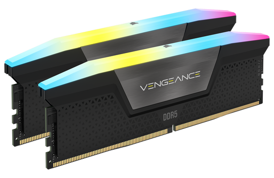 Corsair Vengeance RGB 128GB (2x64GB) XMP DDR5 PC5-44800C42 6400MHz Dual Channel Kit