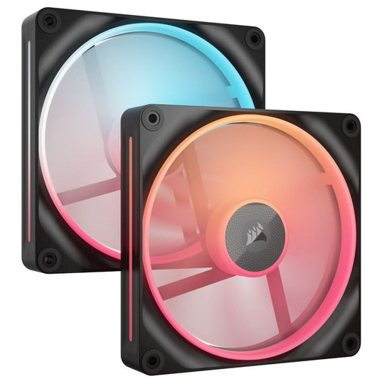 Corsair iCUE LINK LX140-R RGB 140mm PWM Reverse Fans Starter Kit - Black