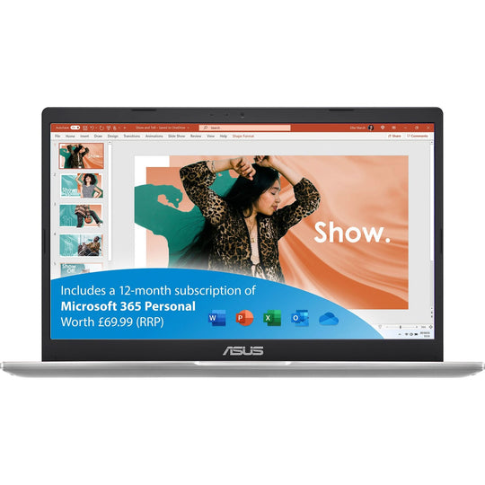 ASUS - Vivobook Go + 14 E410KA-EK672WS + Laptop - Intel Celeron N4500 - Intel UHD Graphics - 4GB DDR4-SDRAM - 64GB eMMC - 35.6 cm (14") Full HD - Windows 11 Home in S mode - Rose Pink