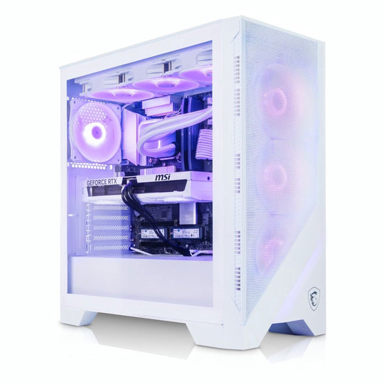 Forge - 320R Snow White + Gaming PC - Intel Core i7-12700KF - RTX 5060 Ti - 16GB RAM - 512GB SSD - White