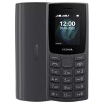 Nokia 105 Mobile Phone, 1.8 Inch, 32MB RAM, 32MB Storage, Dual SIM - Charcoal