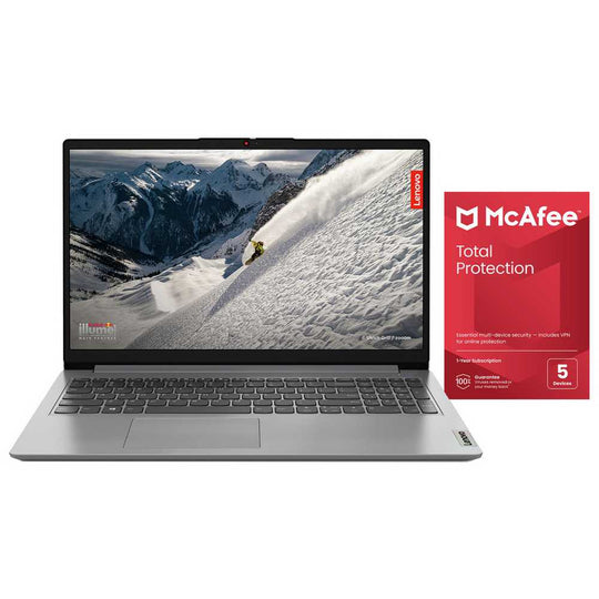 Lenovo - IdeaPad 1 + 82VG00FSUK + Laptop - AMD Ryzen 3 7320U - Radeon 610M - 8GB RAM - 256GB SSD - 15.6-inch HD - Windows 11