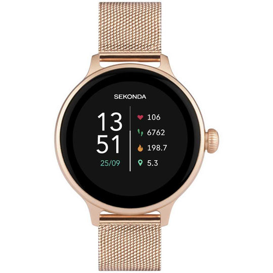 Sekonda Connect Rose Gold Mesh Strap Calling Smart Watch