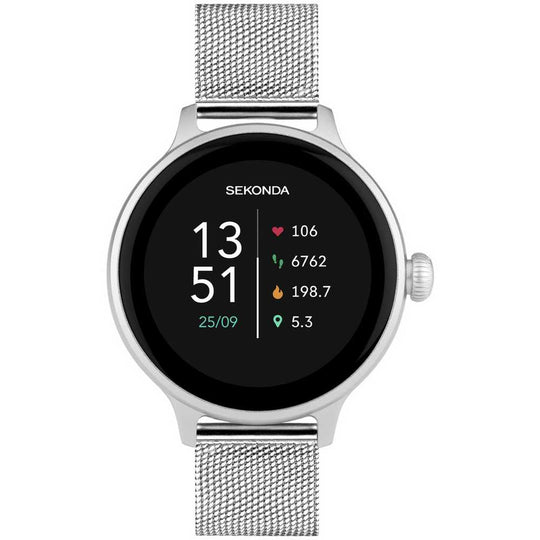 Sekonda Connect Silver Mesh Strap Calling Smart  Watch