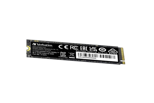 Verbatim Vi5000 512GB PCIe 4.0 NVMe SSD M.2 2280 - 31825 - Read 5000MB/s, Write 2500MB/s